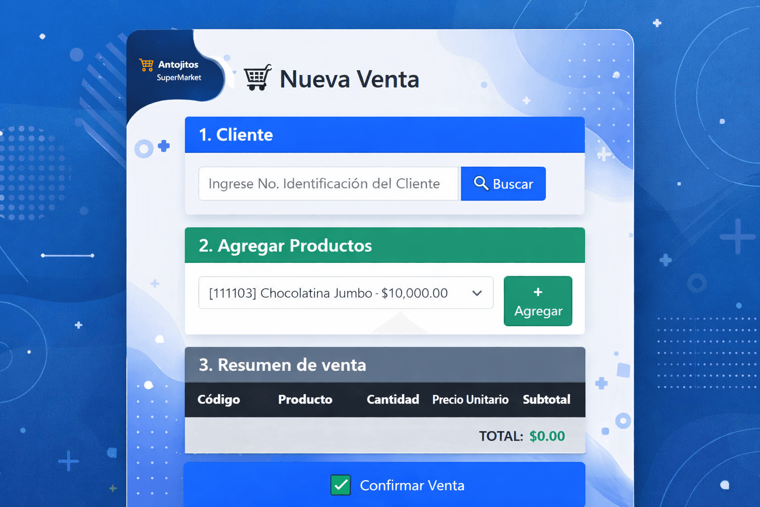 Sistema Supermercado - Ventas